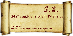 Sövegjártó Márta névjegykártya